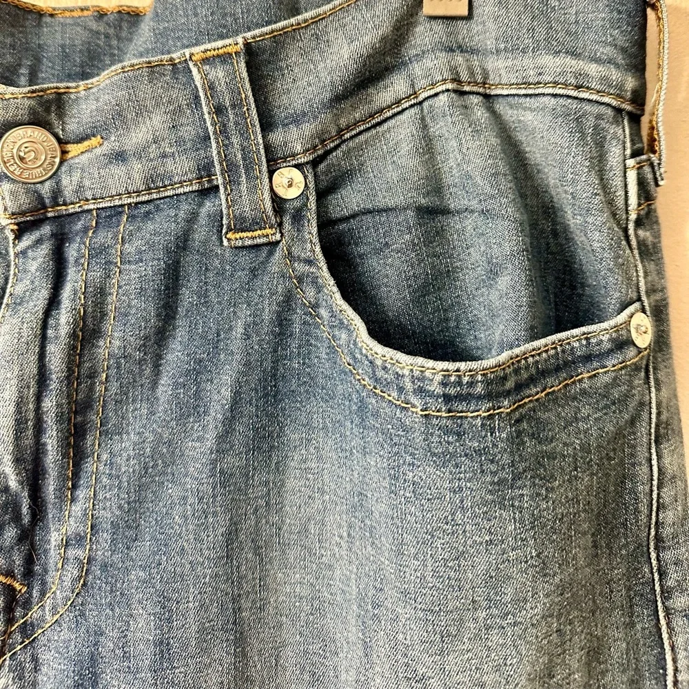 TRUE RELIGION vintage relaxed fit blue jeans size 36 - Picture 3 of 6